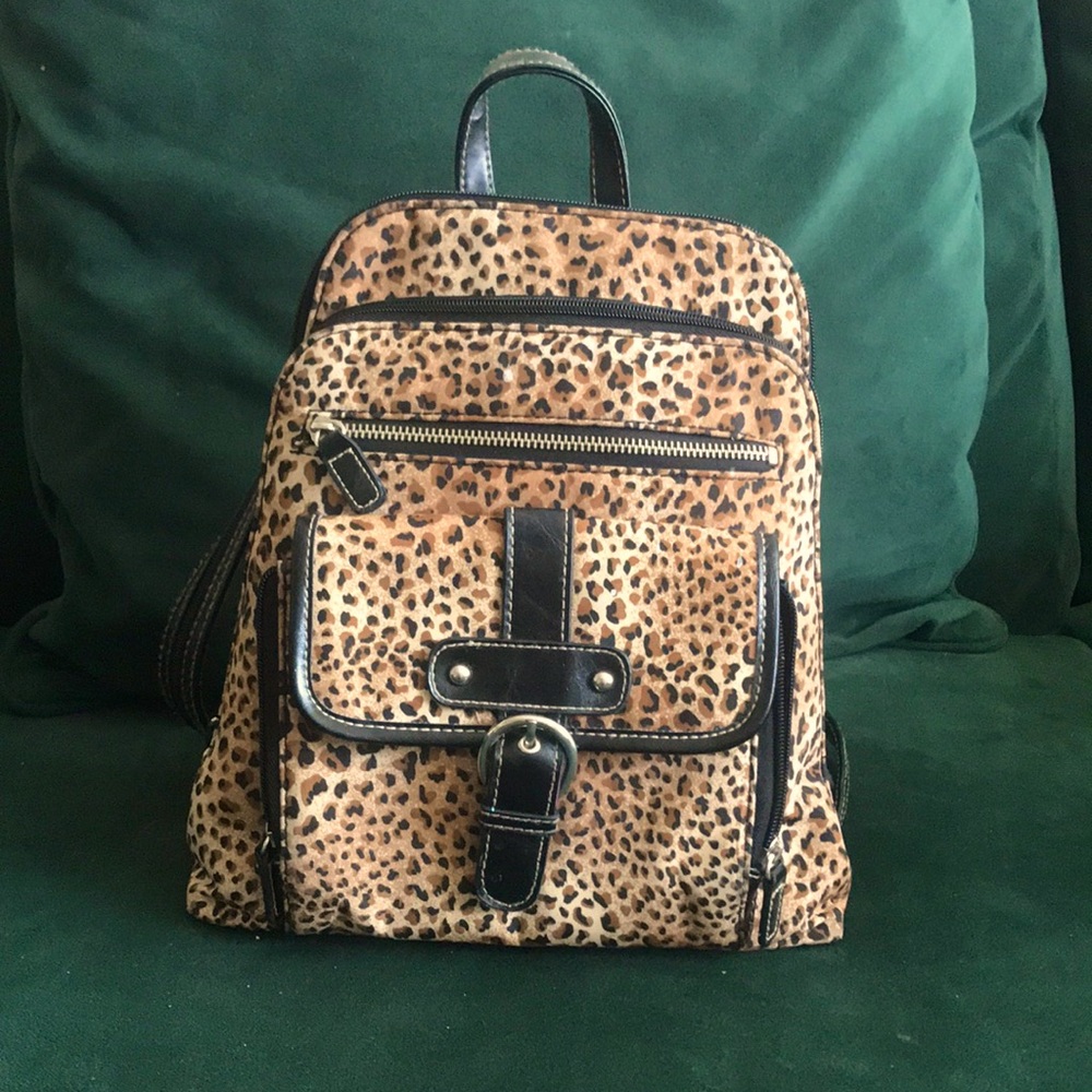 Vintage Leopard Backpack